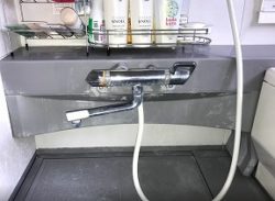 滋賀県栗東市I様　浴室水栓施工前